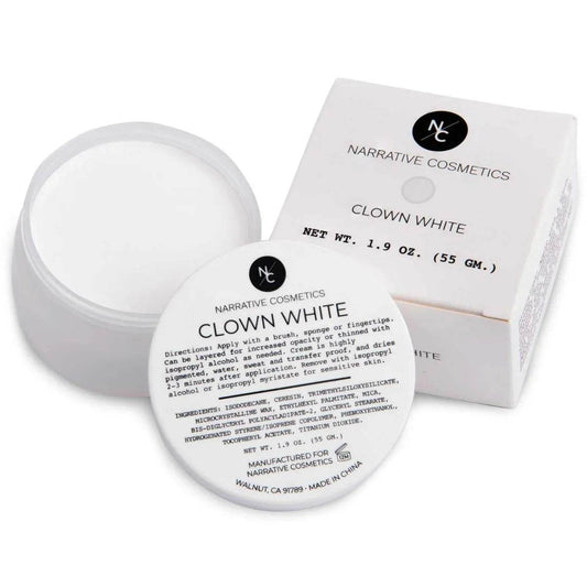 Maquillage crème Clown White à séchage rapide - Effets spéciaux