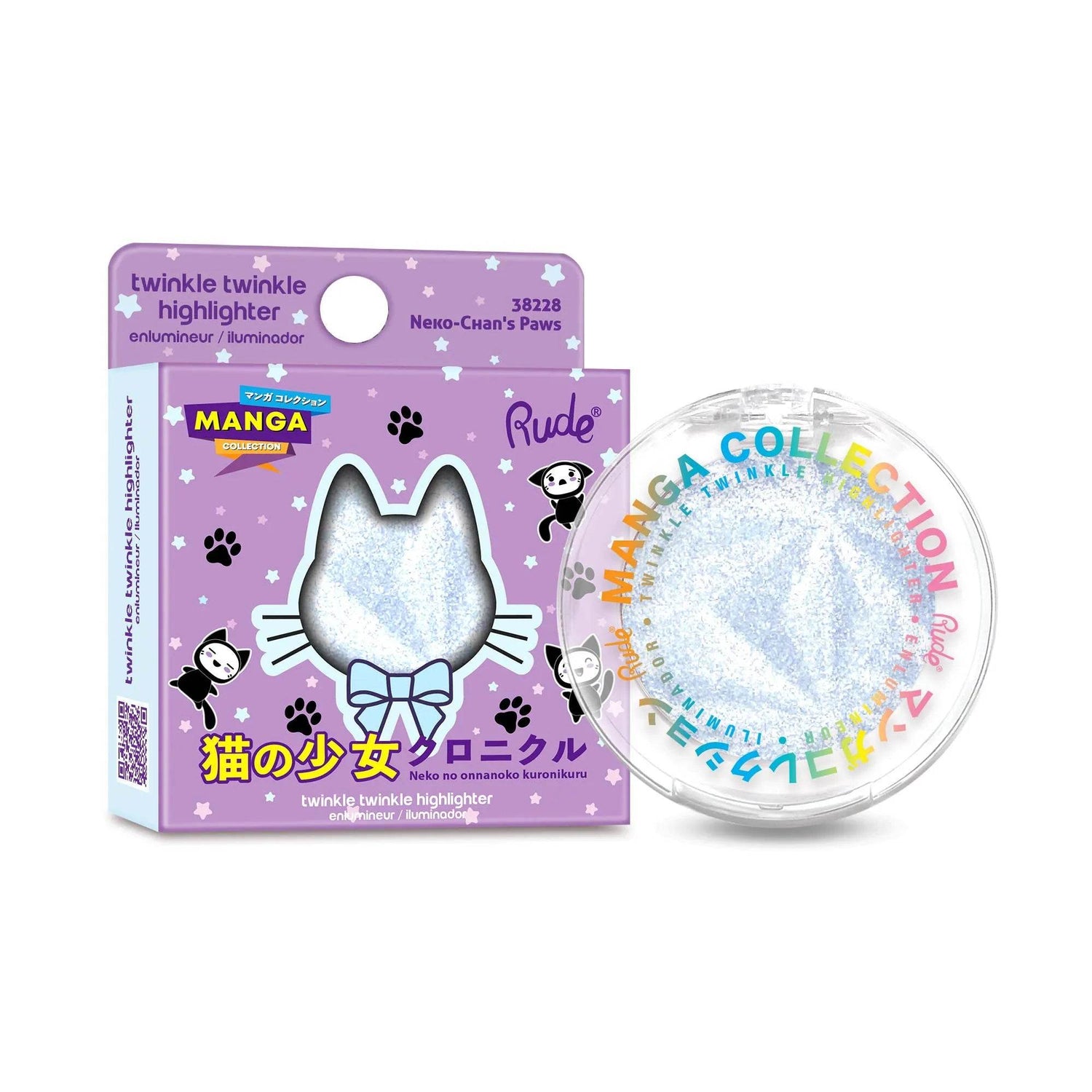 Highlighter Twinkle Twinkle Manga Collection - SaNeko-Chan's Paws - 4 g Rude Cosmetics