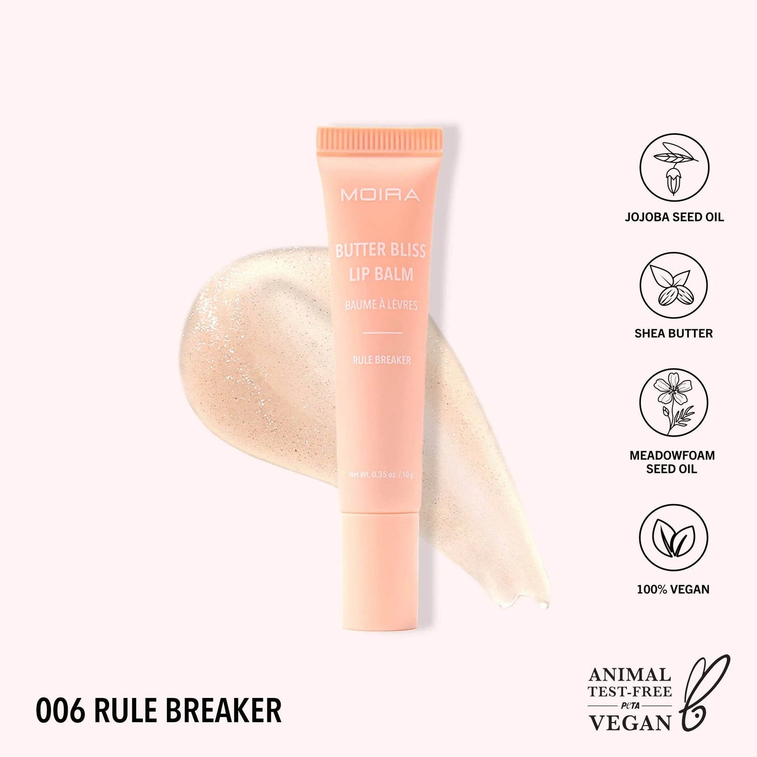 Lip Balm Butter Bliss - 006 Rule Breaker - 10 g Moira Cosmetics