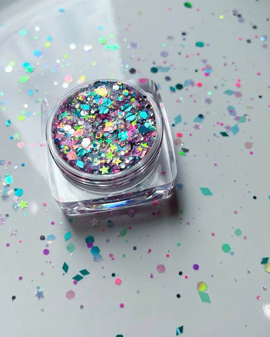 Paillettes irisées pour le visage et le corps Galaxy - Glitter